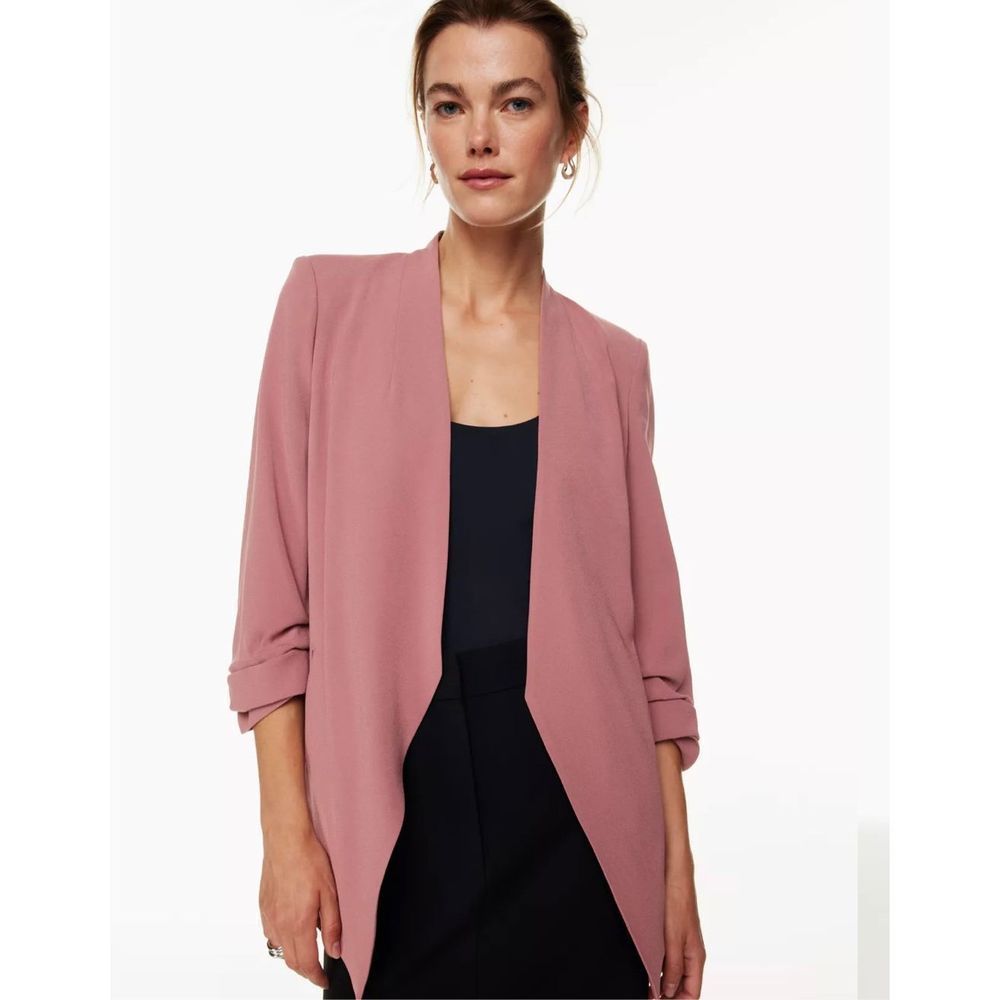 Babaton Open-front Power Hip Blazer 00